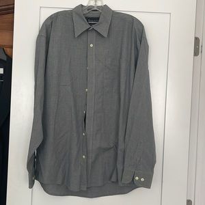 blue and white Oleg Cassini Button down